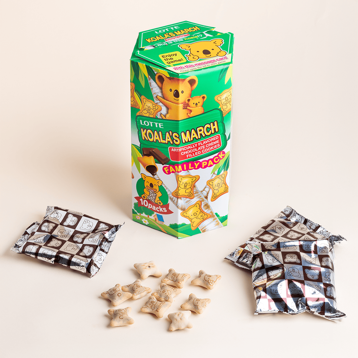 Get Lotte JP Koala's March Choco Cream Biscuits Family Size 195 g