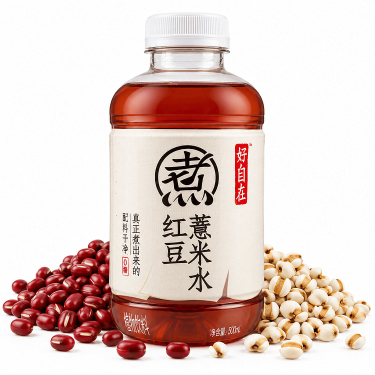 Nước đậu đỏ và ý dĩ Genki Forest 500 ml