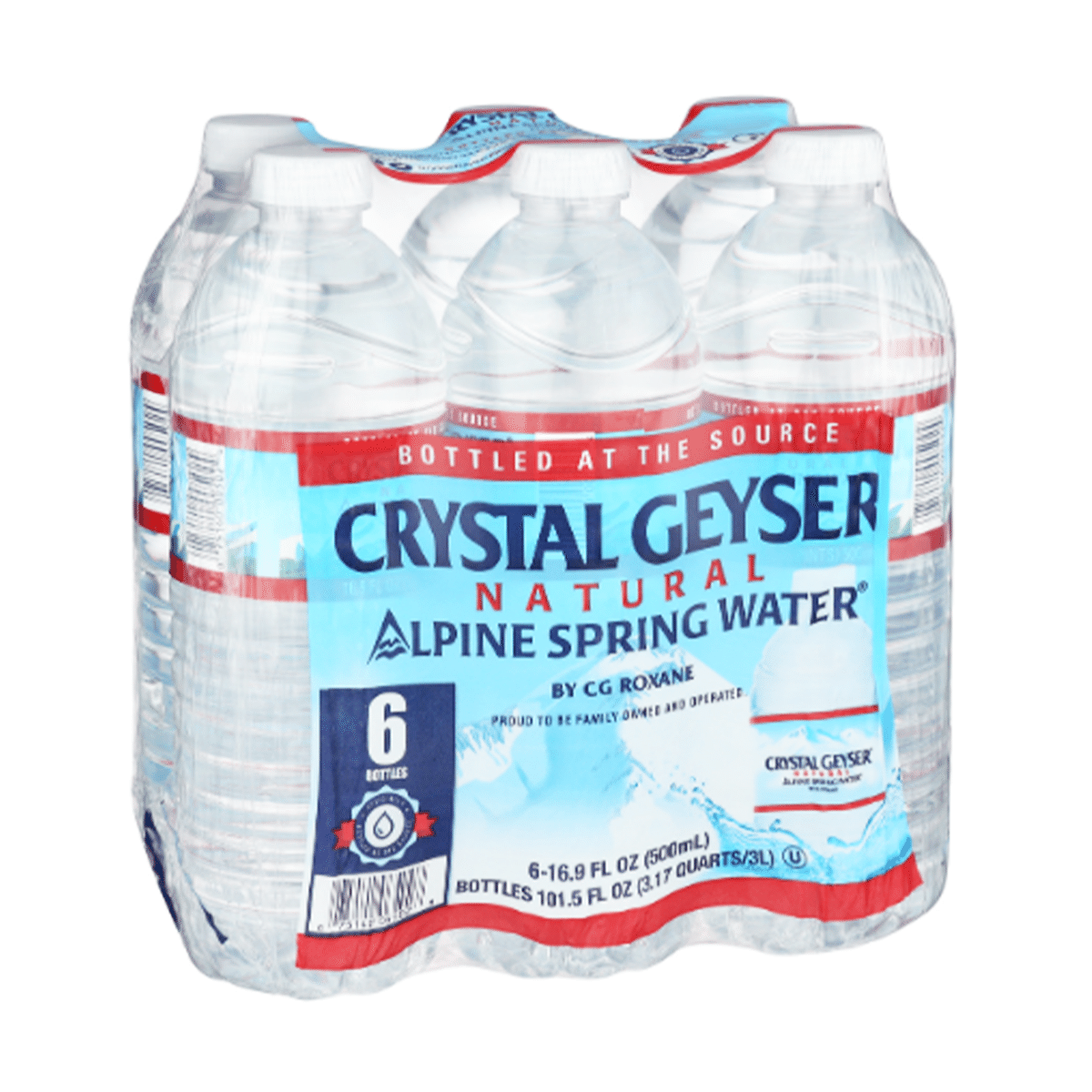 Crystal Geyser Natural Spring Water 500 ml*6 bottles