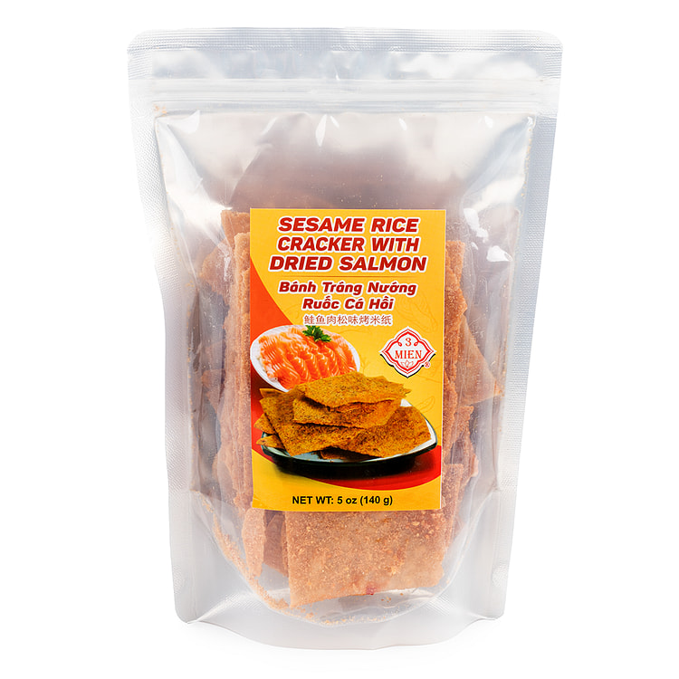 3 Mien Sesame Rice Cracker with Dried Salmon 5 盎司