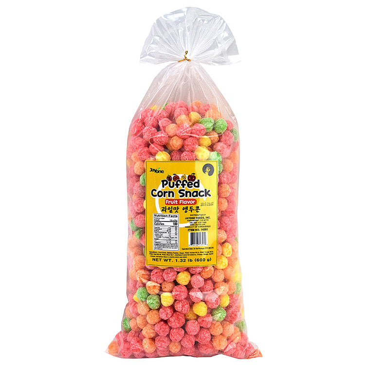 JAYONE Puffed Corn Snack-Fruit Flavor 600 g