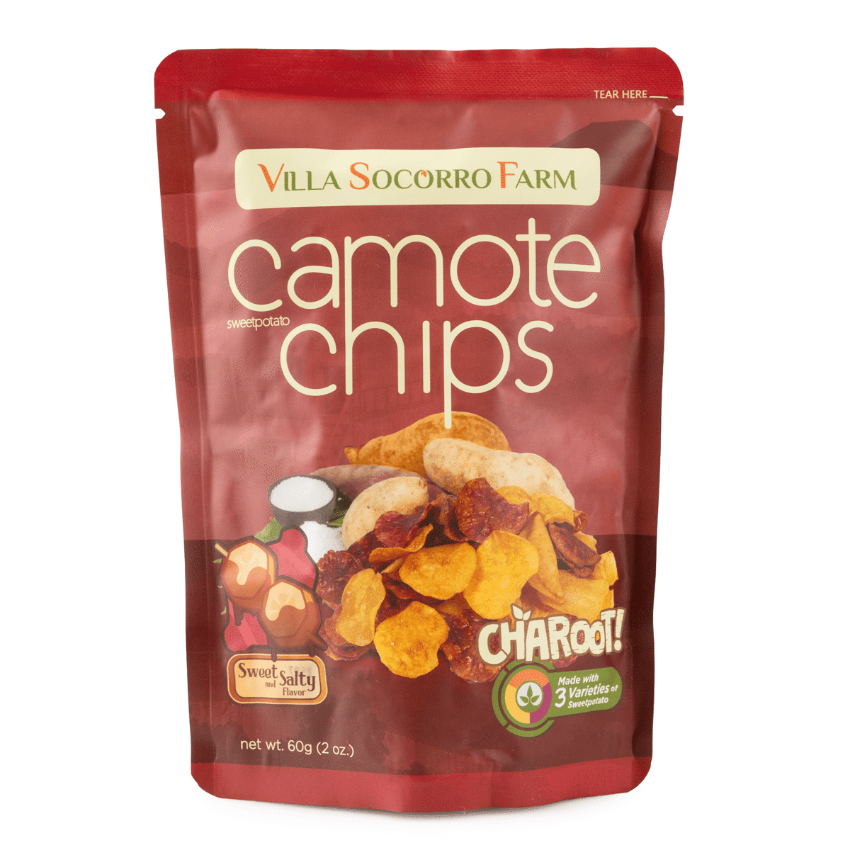 Villa Socorro Camote (Sweet Potato) Chips Sweet & Salty 60 g