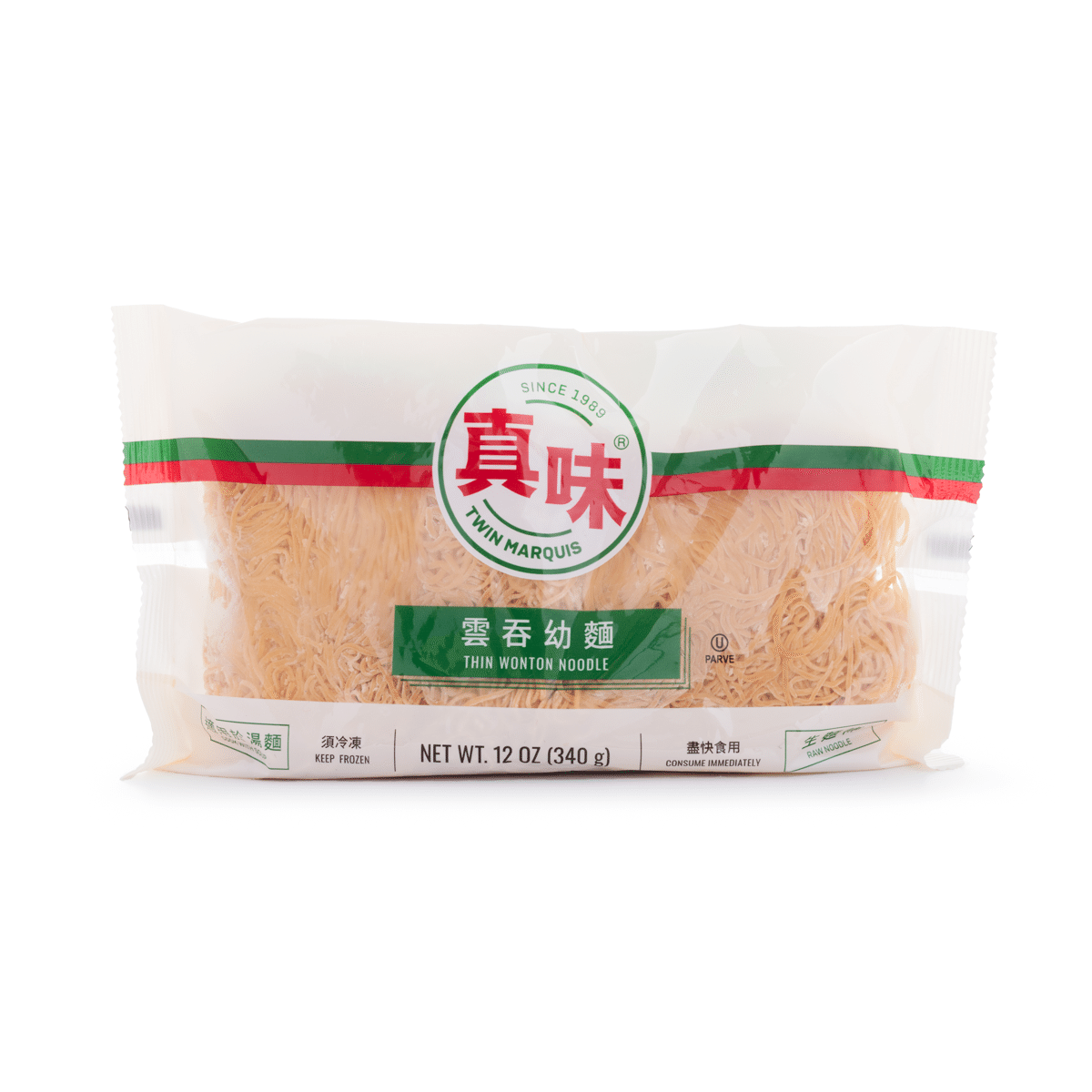 Twin Marquis Thin Wonton Noodle, Frozen 12 oz