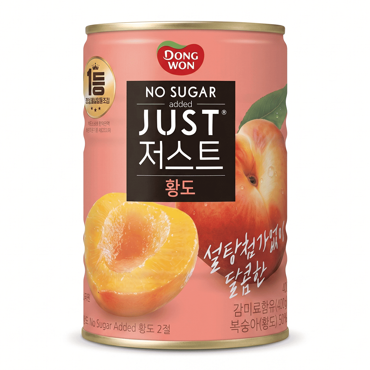 DONGWON CANNED YELLOW PEACH (HALVES) ZERO SUGAR 400 克