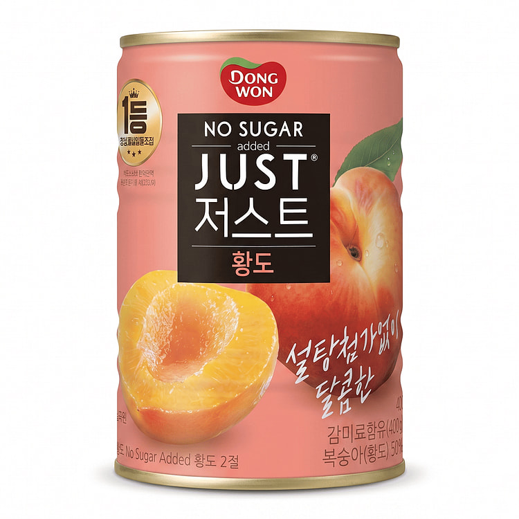 DONGWON CANNED YELLOW PEACH (HALVES) ZERO SUGAR 400 克