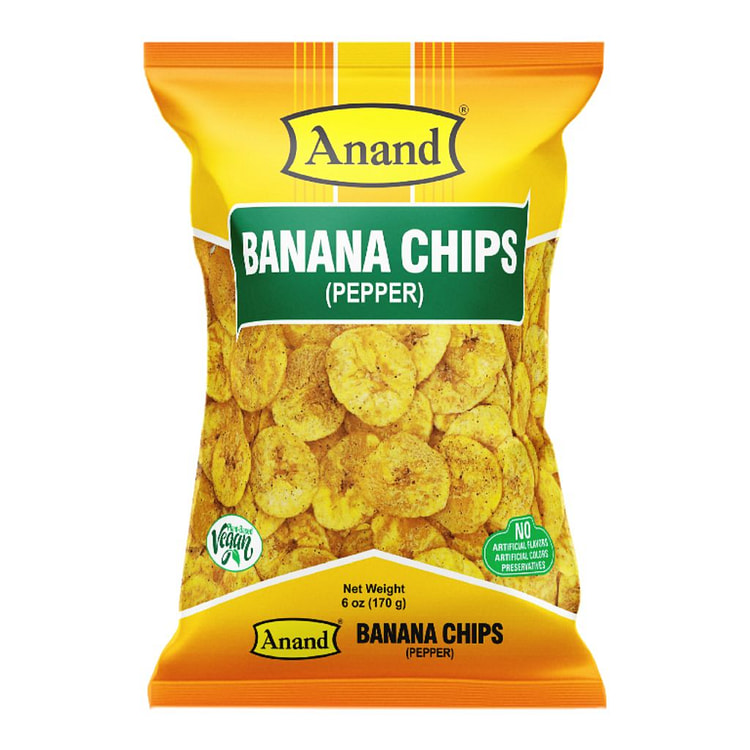 Anand Banana Chips, Pepper Flavor 170 g