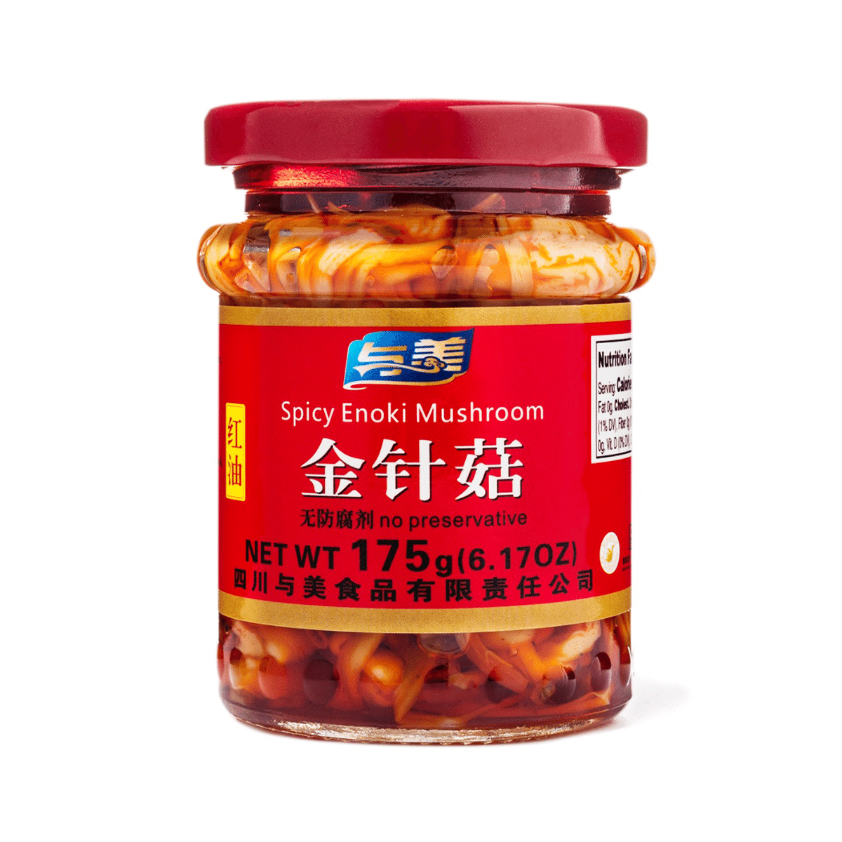Yumei Spicy Enoki Mushrooms 175 g*12 pack