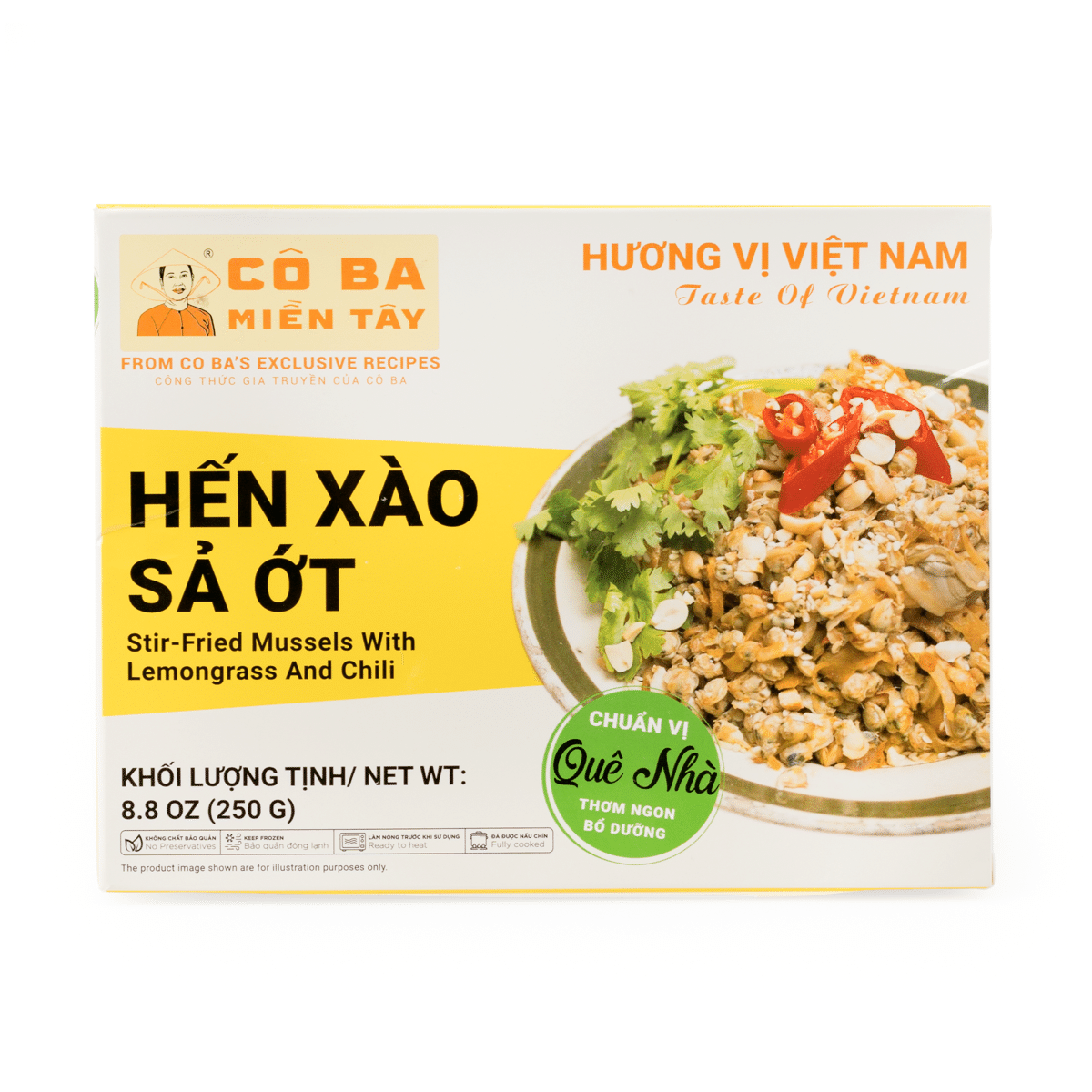 Co Ba Mien Tay Stir-Fried Mussels with Lemongrass and Chili 8.8 oz