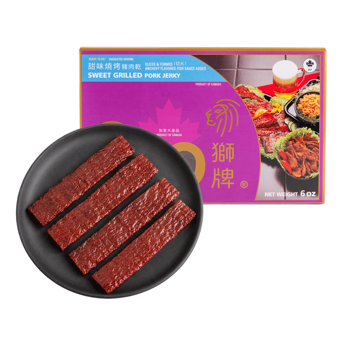 SOO PORK JERKY ( SLICED AND FORMED ) 6 oz