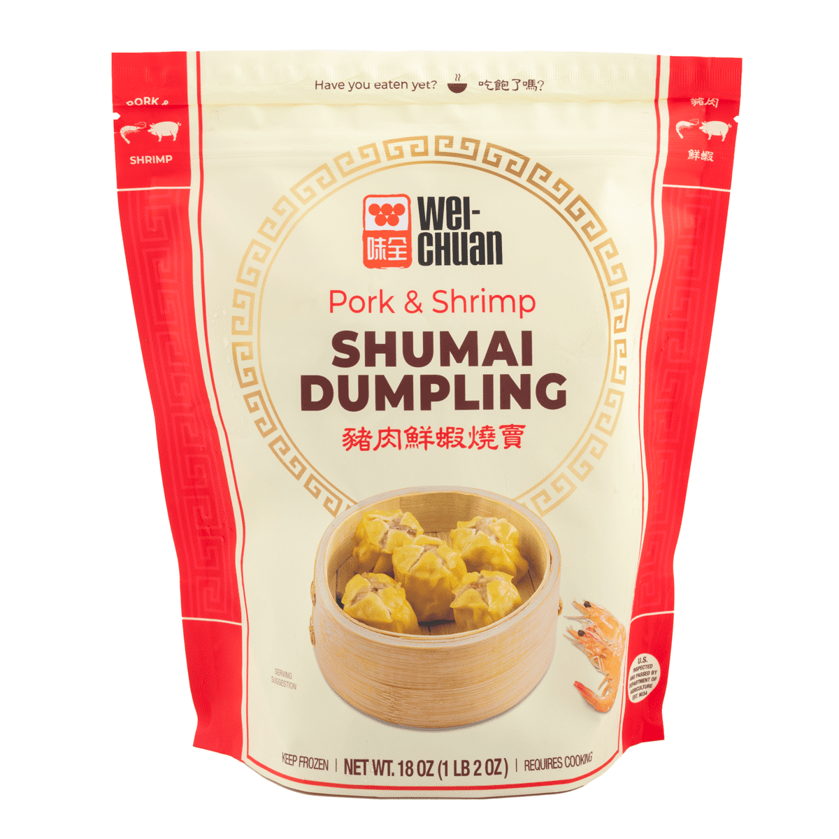 Wei-Chuan Pre-Steamed Pork and Shrimp Shumai, Frozen 18 oz