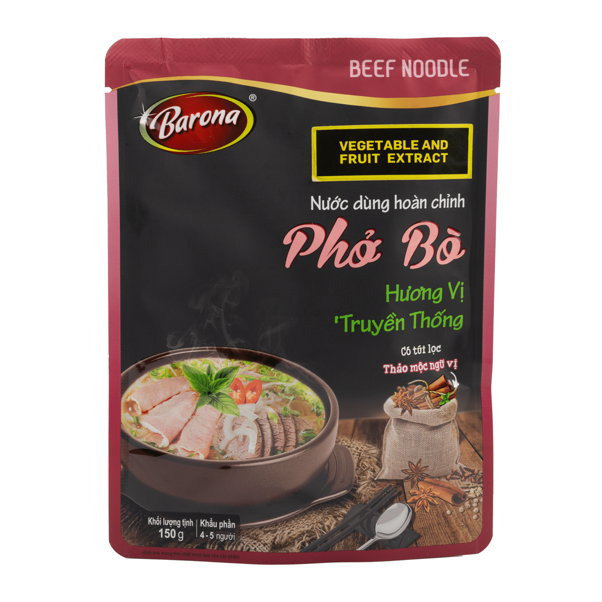 Barona Sauce for Beef Noodle from Vegetable and Fruit Extract 150 克