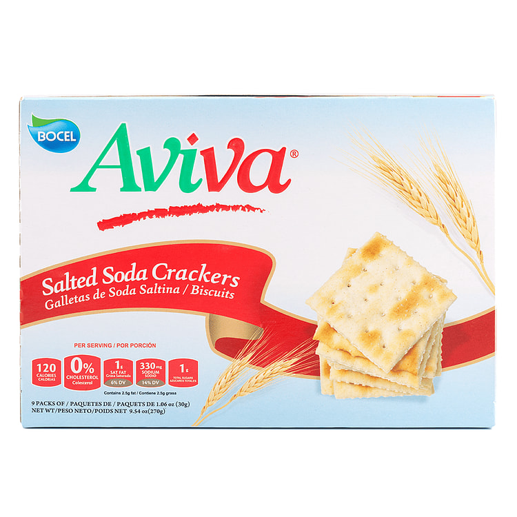 Aviva Salted Soda Crackers 9.54 oz