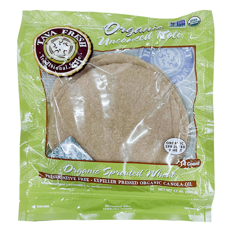 Organic Tava Fresh Uncooked Roti 14 ct 17 oz