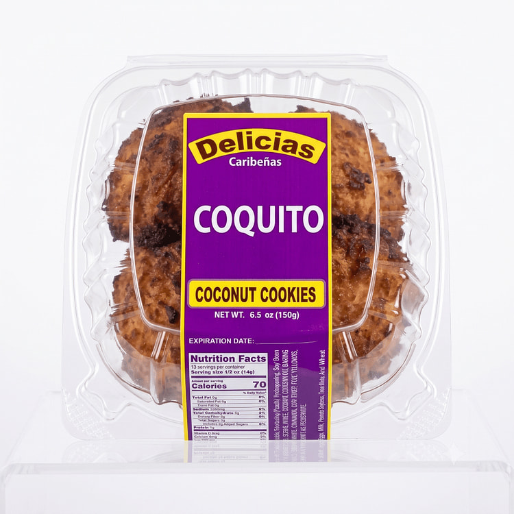 Delicias Bakery Biscoitos De Coco 6.5 oz