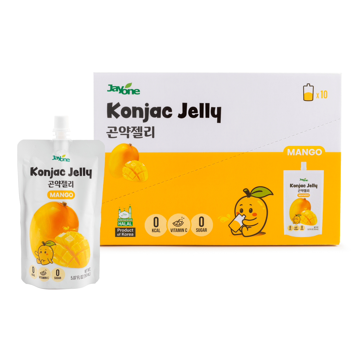 Get Jayone Drinkable Konjac Jelly, Mango Flavor 150 ml*10 each