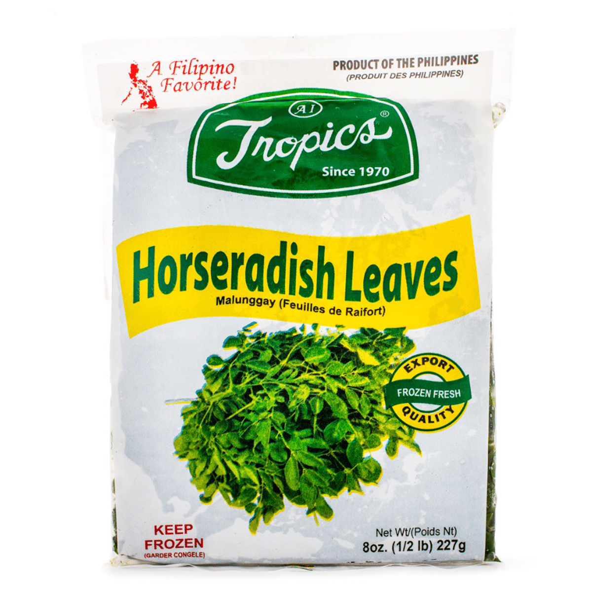 Tropics Malunggay Horseradish Leaves Frozen 8 oz