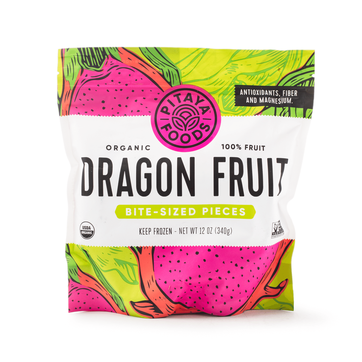 Pedaços de Pitaya em Tamanho de Bocado, Congelados Pitaya Plus 12 onça(s)
