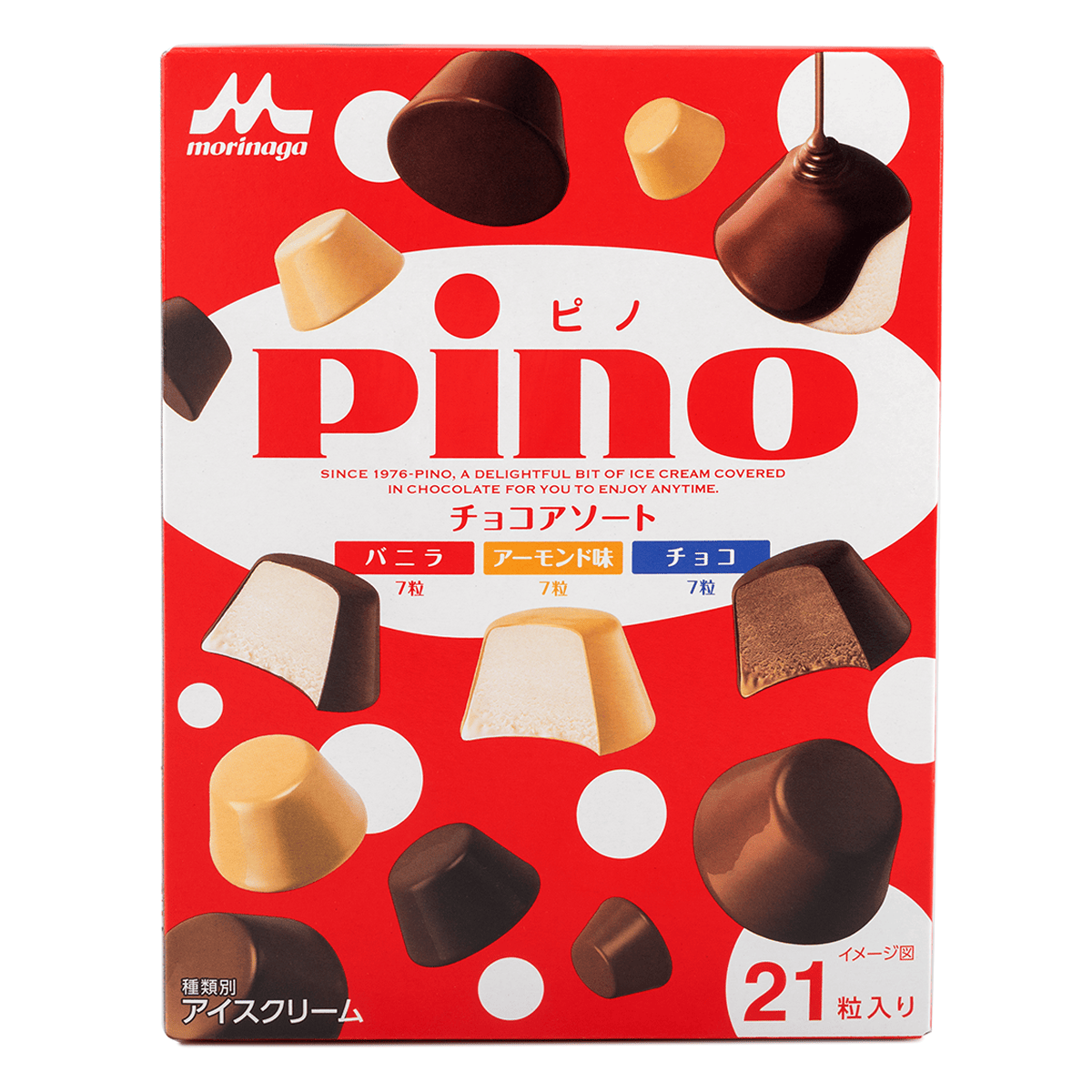 森永乳業 ピノ アイスクリーム チョコアソート 21粒入り 210 ml