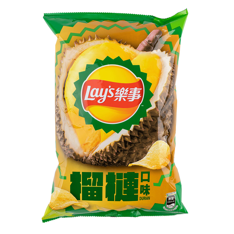 台湾乐事薯片 榴莲味【季节限定口味】 70 克
