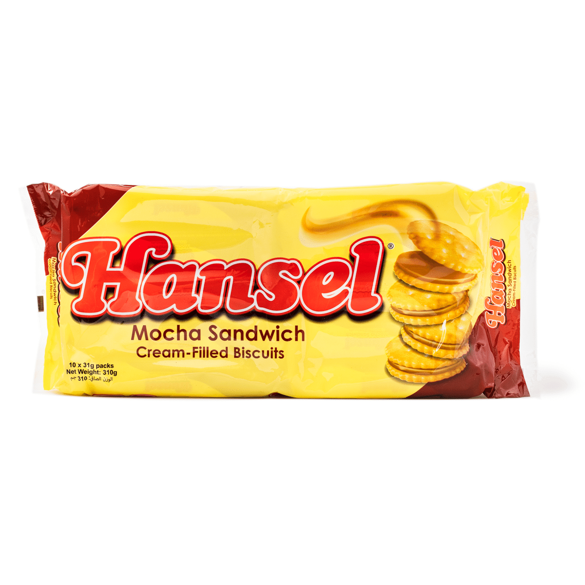 Biscoitos Sandwich Recheados com Creme de Mocha Rebisco Hansel 310 grama(s)