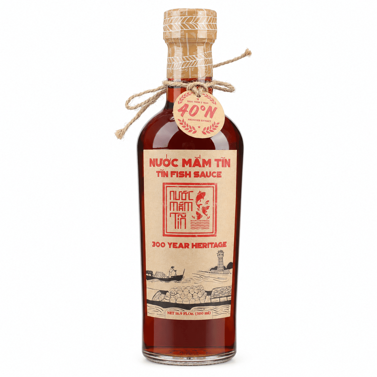 Tin 40°N Anchovies Extract Fish Sauce 500 ml
