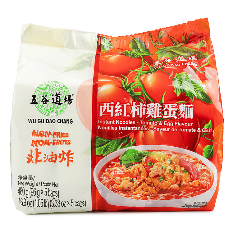五谷道场 西红柿鸡蛋面 96g*5 480 克