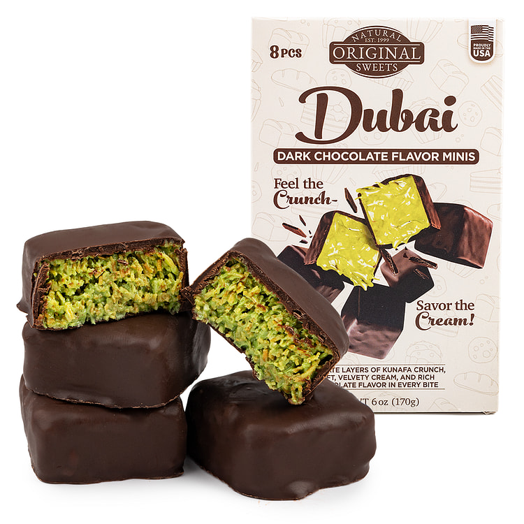Original Natural Sweets Dubai Dark Chocolate Minis 6 盎司