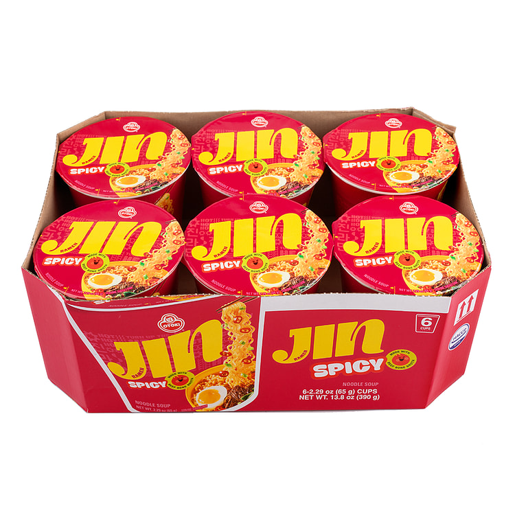 不倒翁 金拉面 香辣味 65g*6 1 箱
