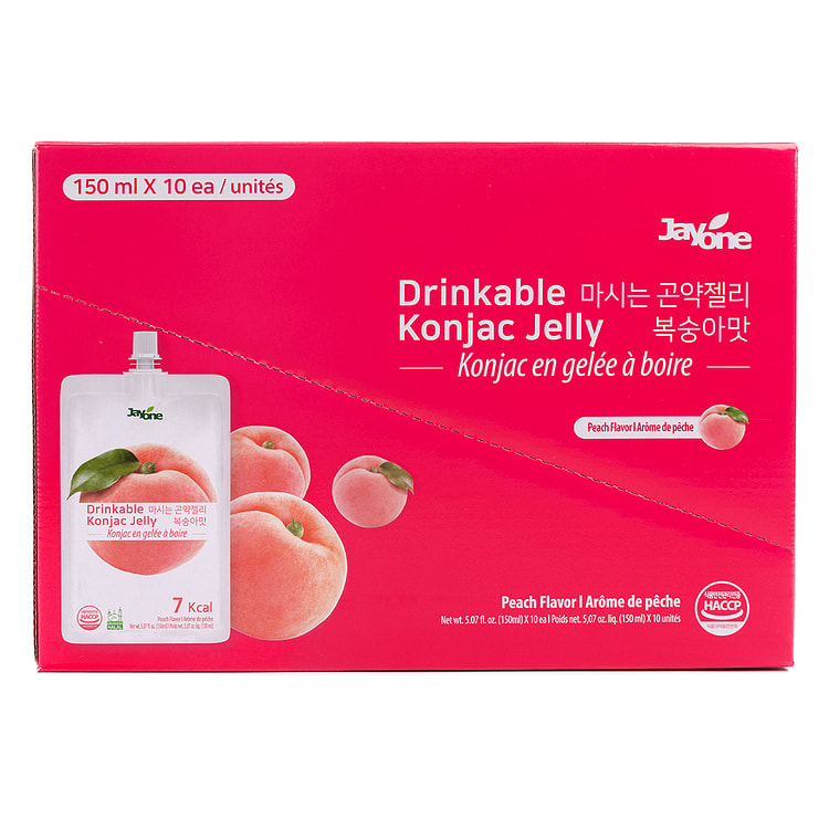 Jayone Jelly.B 低糖低卡蒟蒻果冻 水蜜桃味 150 毫升*10 份