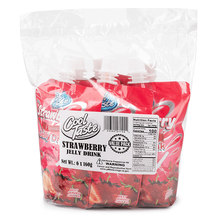 Cool Taste Jelly - Value Pack - Strawberry Jelly Drink (6pack) 160 箱