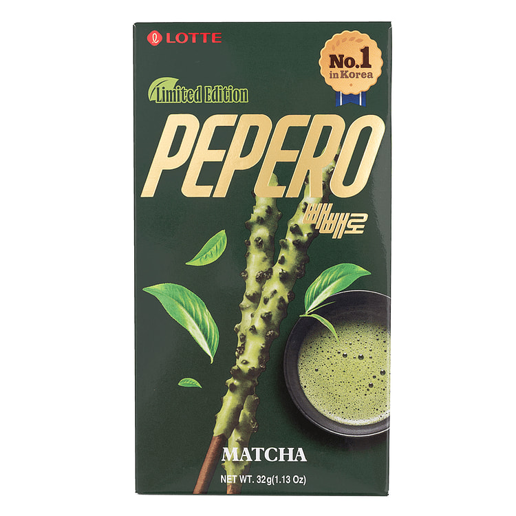 Lotte Matcha Pepero (Limited Edition) 32 g