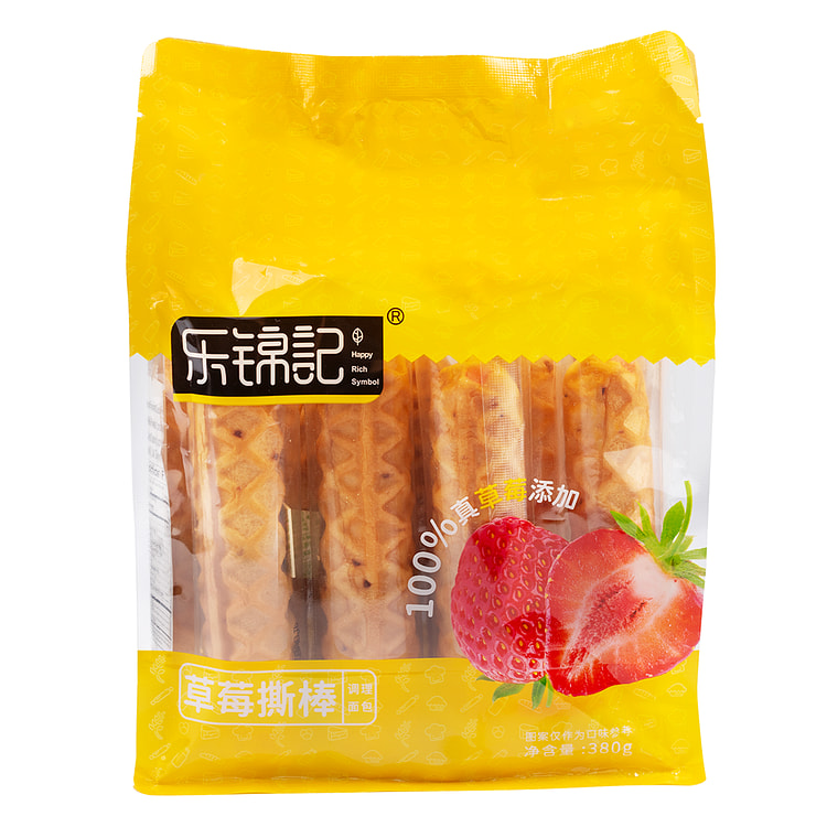 乐锦记 撕棒面包 手撕早餐吐司 380 克