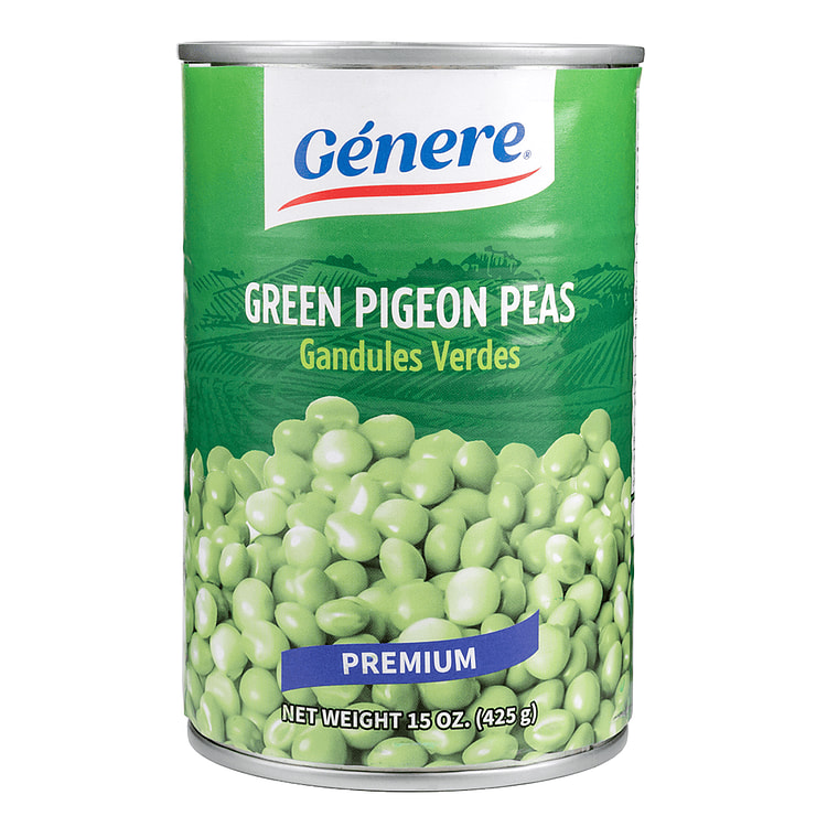 Genere Green Pigeon Peas 15 oz