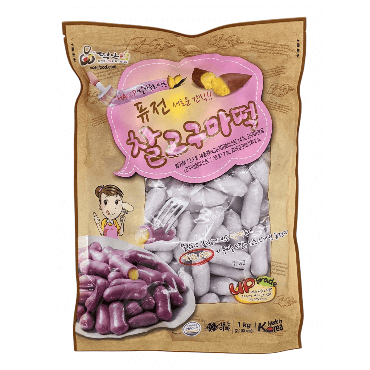 RICE CAKE FILLED WITH SWEET POTATO PURE, Frozen 1000 g