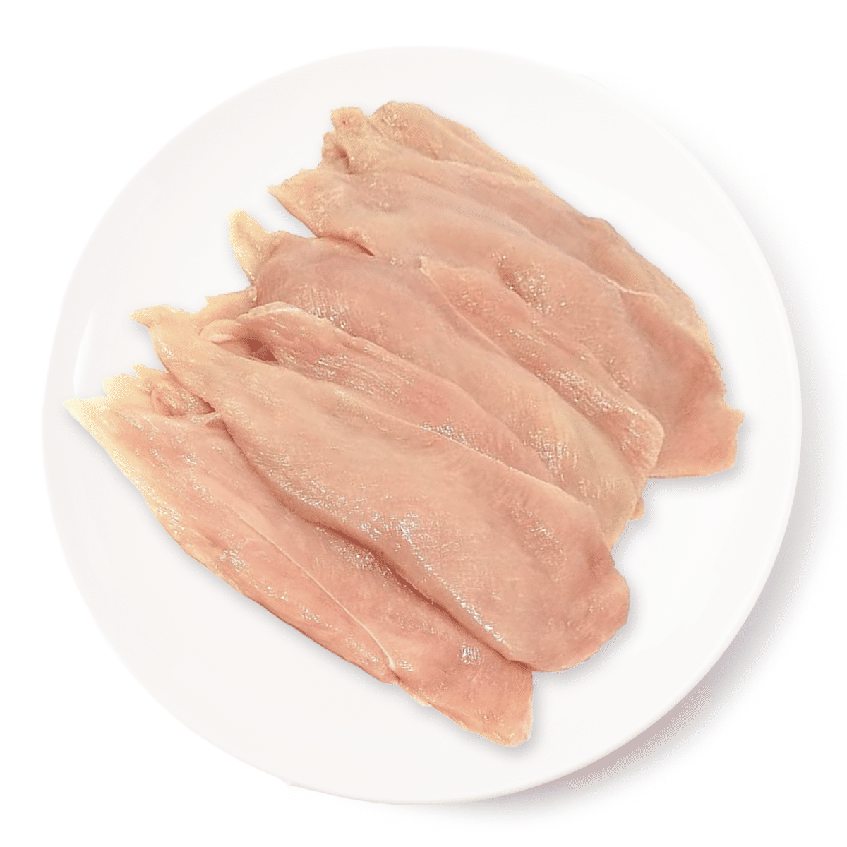Filés Finos de Frango Fatiados Congelados 1.5 lb