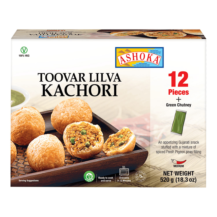 Toovar Lilva Kachori: (12 pcs) - Frozen 520 g