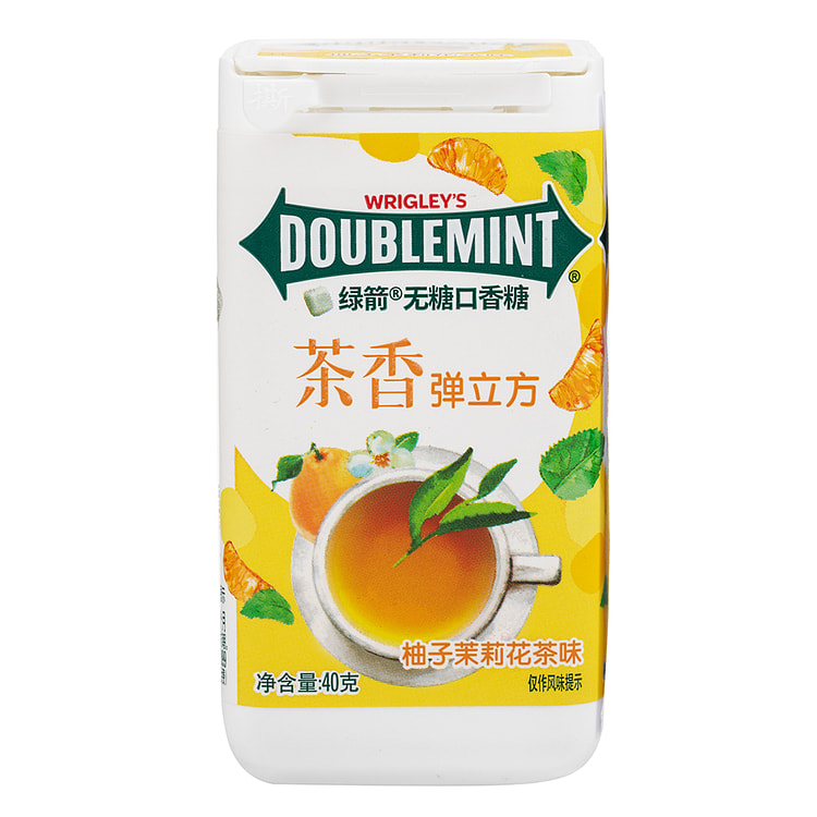 绿箭口香糖茶立方 柚子茉莉花茶味 40 克