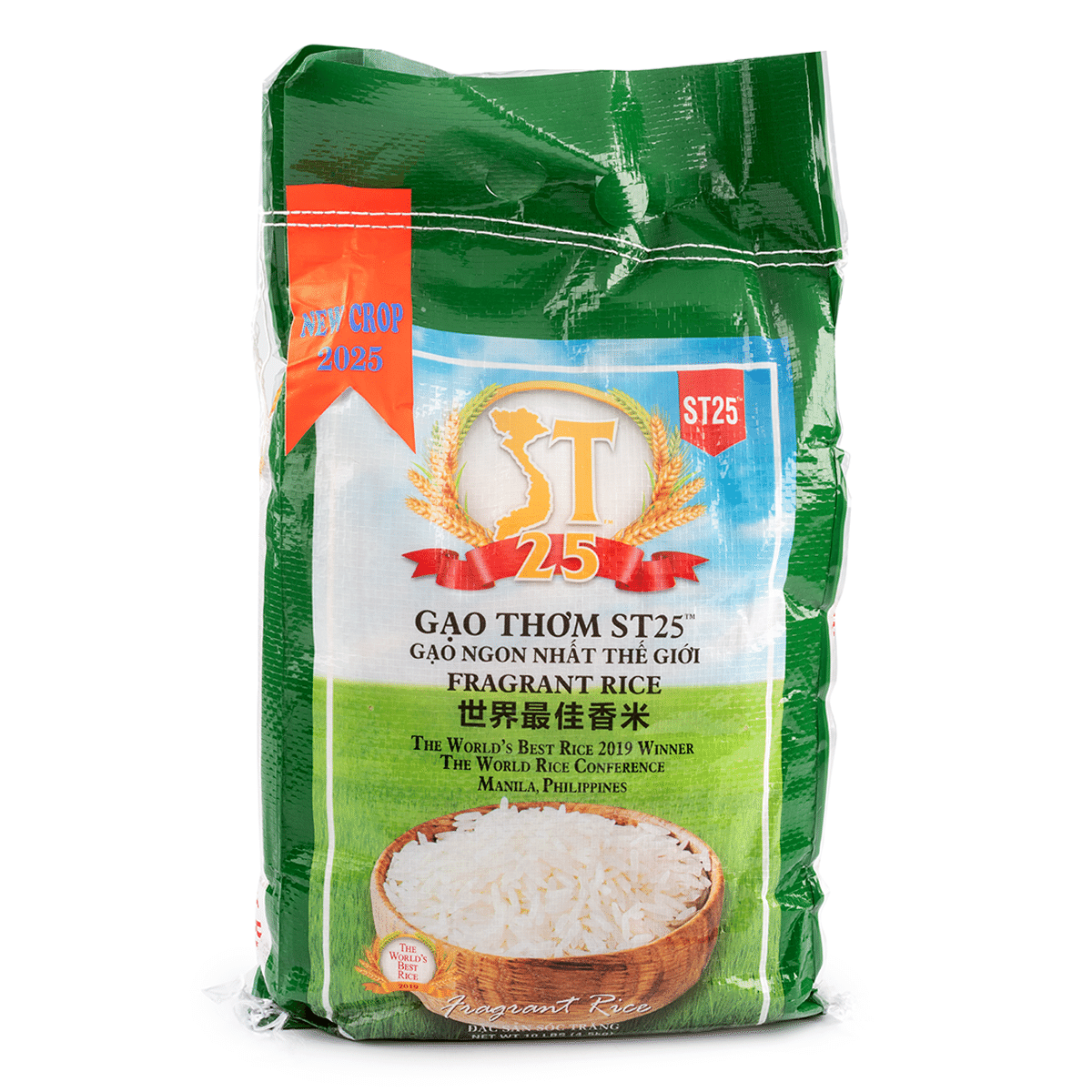 ST-25 Vietnam Fragrant Rice 10 lb*5 pack