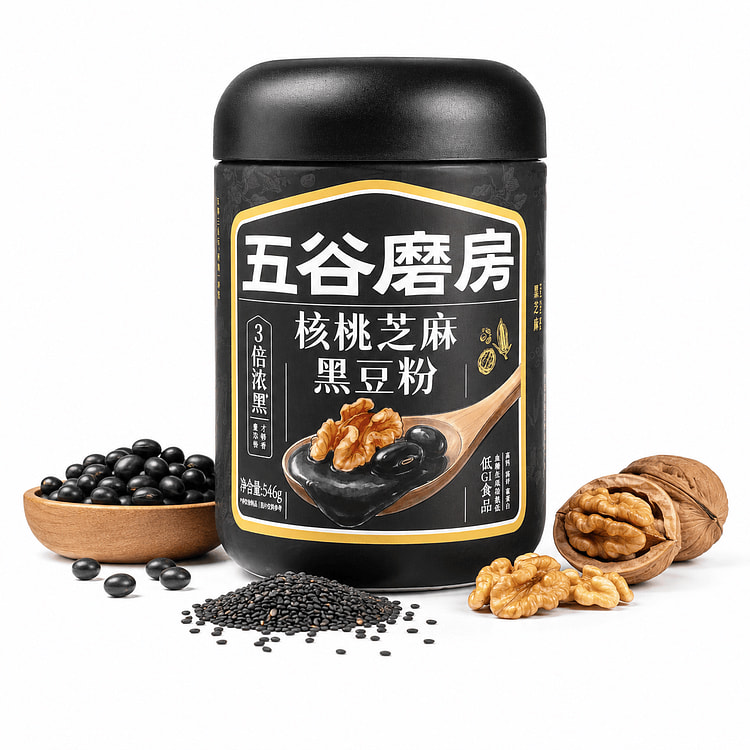Wugumofang Walnut Sesame Black Bean Powder 546 g