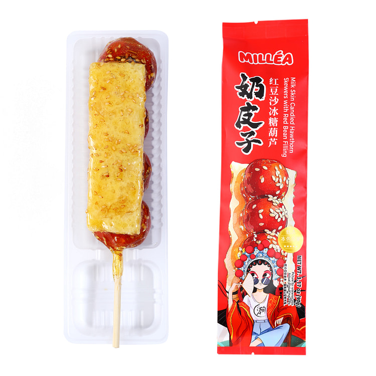 MILLEA 奶皮子红豆沙夹心糖葫芦 90 克