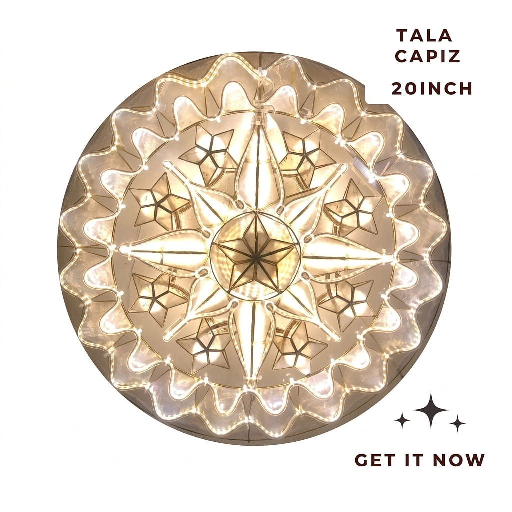 Christmas Parol Lantern 20" Tala Capiz 1 each