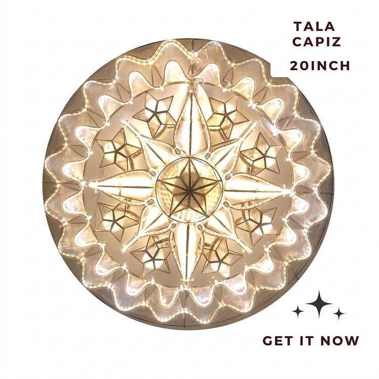 Christmas Parol Lantern 20" Tala Capiz 1 each