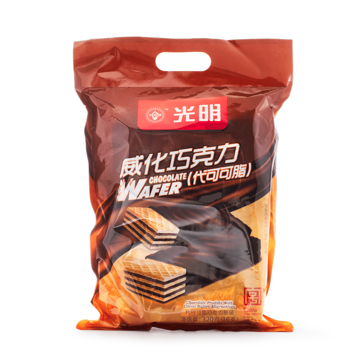光明 巧克力威化 320 克