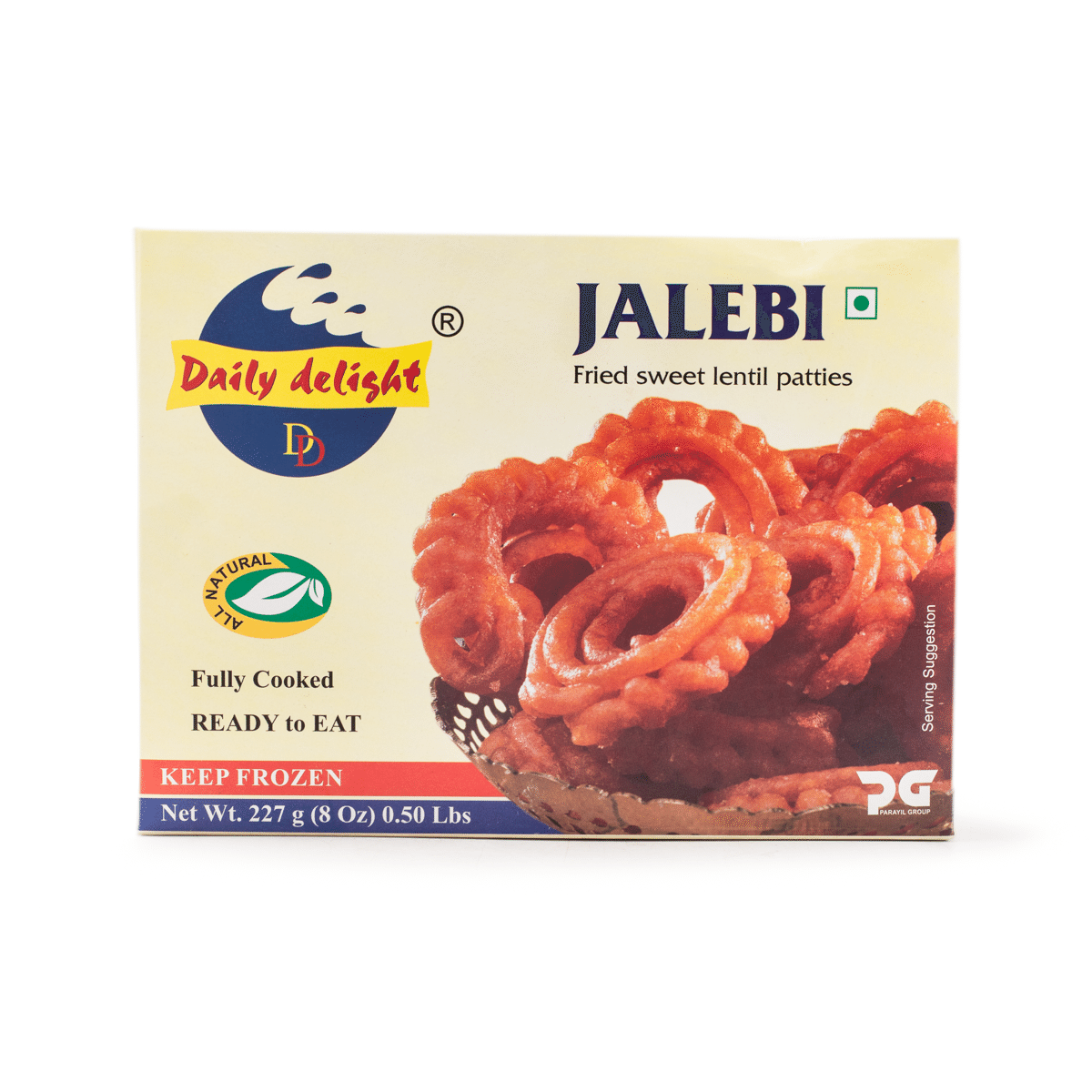 Daily Delight Jalebi Red (Fried Sweet Lentil Patties) 227 g