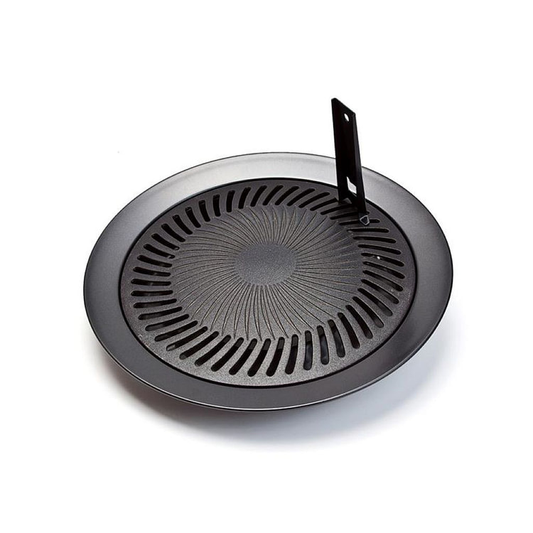 韩式 BBQ 炉顶圆形分体烧烤盘 12.5inch 1 份