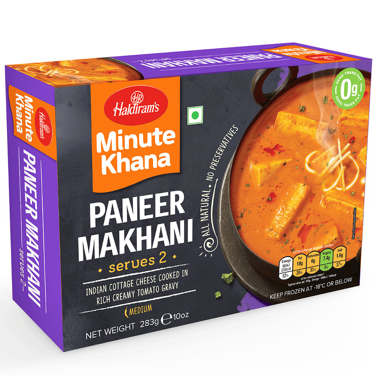 Haldiram's Minute Khana Paneer Makhani, Frozen 283 g