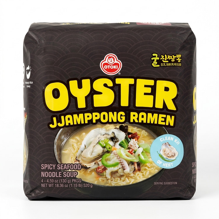 OTOKI OYSTER JJAMPPONG RAMEN 130 g*4 pack
