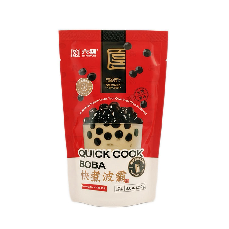 SIX FORTUNE QUICK COOK BOBA - BROWN SUGAR FLAVOR 250 g