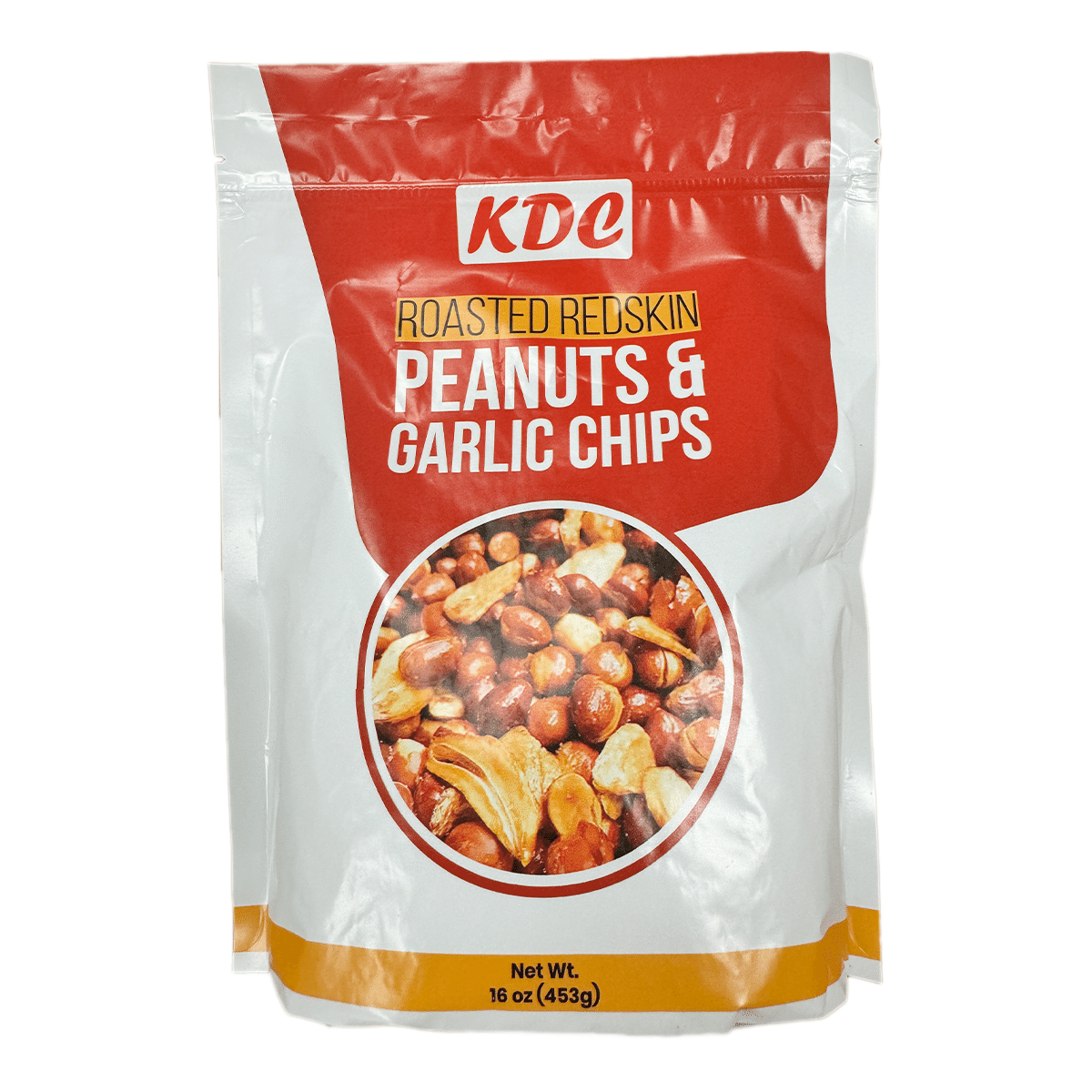 KDC Roasted Redskin Peanuts & Garlic Chips 16 oz