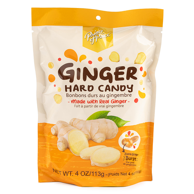 Prince Of Peace Ginger Hard Candy(Center Filled) 4 oz. 4 oz